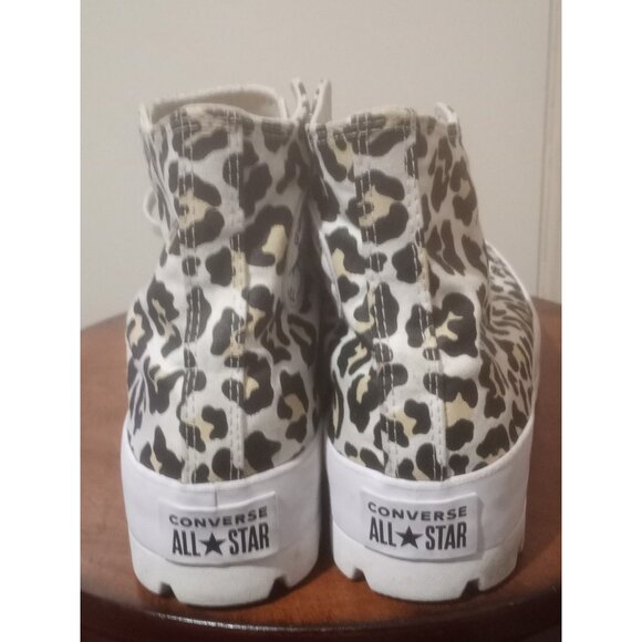 Converse Chuck Taylor All Star Lugged Shoes Womens Sz 11 Leopard Print Platform - Picture 10 of 13